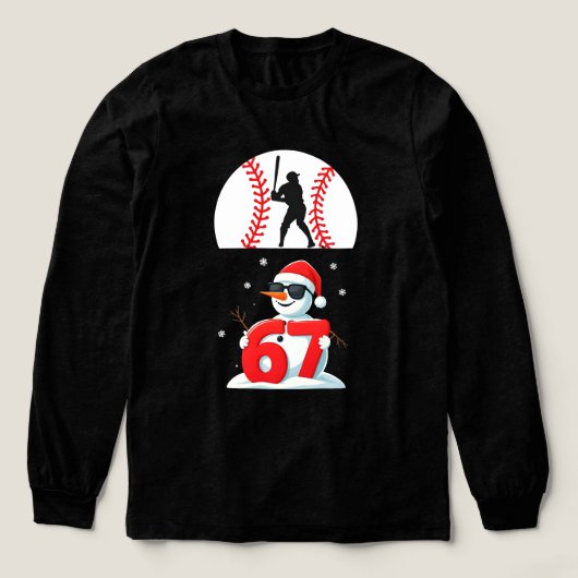 Honkbal Drip Nummer 67 Speler Of 67e Verjaardag 25 Tri-Blend Shirt (Voorkant)