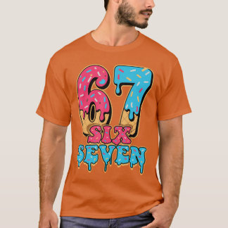 Honkbal Drip Nummer 67 Speler Of 67e Verjaardag T-shirt