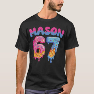 Honkbal Drip Nummer 67 Speler Of 67e Verjaardag T-shirt