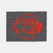 Honkbal Drip Nummer 67 Speler Of 67ste Verjaardag Fleece Deken (Voorkant (Horizontaal))