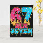 Honkbal Drip Nummer 67 Speler Of 67ste Verjaardag Kaart (Gele Bloem)