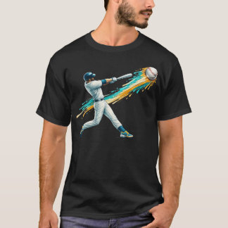 Honkbal Drip Team Voor Jongens En Meisjes Ijs T-shirt