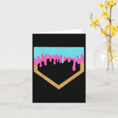 Honkbal Drip voor Jongens Ice Cream Drip Youth Hom Kaart (Gele Bloem)