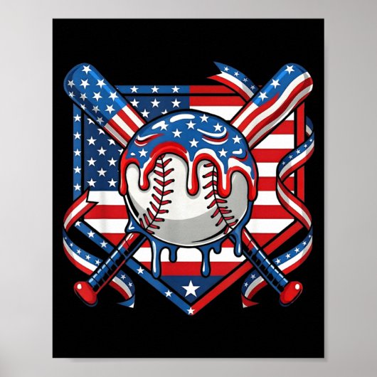 Honkbal Drip voor Jongens IJs Drip Honkbal 4e Poster (Voorkant)