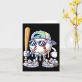 Honkbal Drip voor Jongens IJs Drip Honkbal Kaart (Gele Bloem)