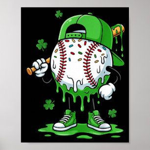 Honkbal Drip Voor Jongens Ijs Drip Honkbal Pla Poster