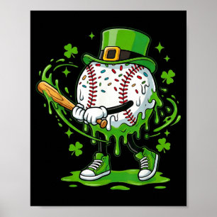 Honkbal Drip Voor Jongens Ijs Drip Jeugd St Pat Poster