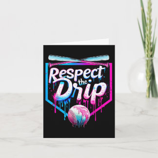 Honkbal Drip voor Jongens Mannen Ice Cream Drip Re Kaart