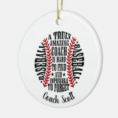 honkbal een echt geweldige coach is moeilijk te vi keramisch ornament (Links)