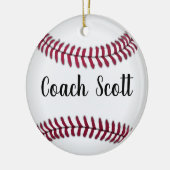 honkbal een echt geweldige coach is moeilijk te vi keramisch ornament (Links)