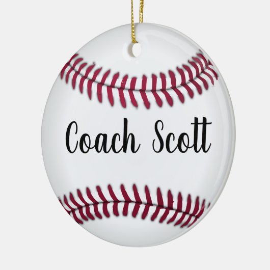 honkbal een echt geweldige coach is moeilijk te vi keramisch ornament (Links)