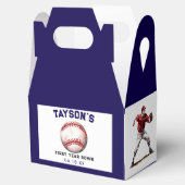 Honkbal eerste jaar naar beneden 1e verjaardag bedankdoosjes (Geopend)