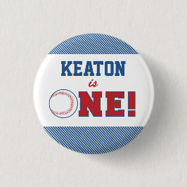 Honkbal Eerste Verjaardag Button