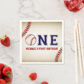  honkbal eerste verjaardag servet (Insitu)