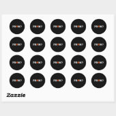 Honkbal eindexamen voorstel ronde sticker (Vel)