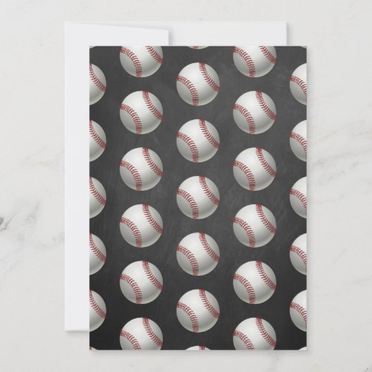 Honkbal elke leeftijd Verjaardag Bedankkaart (Achterkant)