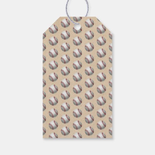 Honkbal elke leeftijd Verjaardag Cadeaulabel (Achterkant)