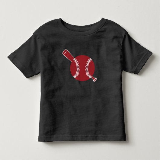 Honkbal en Bat Icon Kinder Shirts (Voorkant)