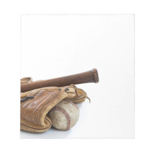 honkbal en bat notitieblok