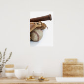 honkbal en bat poster (Keuken)