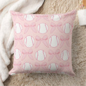 Honkbal en Bogen Roze Girly Nursery Sierkussen (Deken)