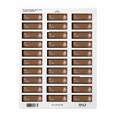 Honkbal en Handschoen Afstuderen Retouradres Etiket (Full Sheet)