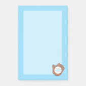 Honkbal en handschoen Blauwe kinderpost-it's Post-it® Notes (Voorkant)