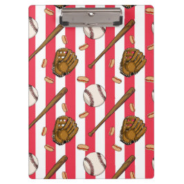 Honkbal en Hot Dogs Clipboard Klembord
