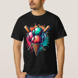 Honkbal en ijs - Sweet Summertime Sports T-shirt