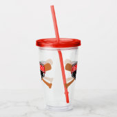 Honkbal en Slagbats Acrylkop Acryl Drinkbeker (Links)