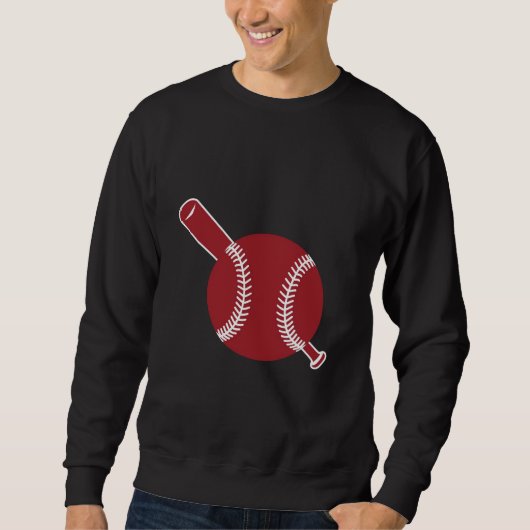 Honkbal en Slaghout Icoon Trui (Voorkant)