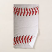 Honkbal en Softbal Rode Steek Bad Handdoek (Handdoek)