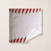 Honkbal en Softbal Rode Steek Bad Handdoek (Wasdoekje)