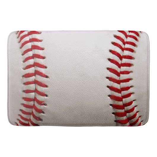 Honkbal en Softbal Rode Steek Badmat (Voorkant)