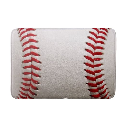 Honkbal en Softbal Rode Steek Badmat (Voorkant)