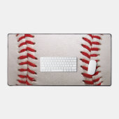 Honkbal en Softbal Rode Steek Bureaumat (Keyboard & Muis)