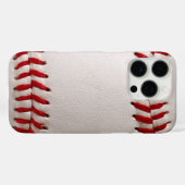 Honkbal en Softbal Rode Steek Case-Mate iPhone Case (Achterkant (horizontaal))