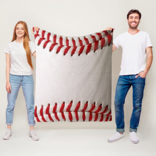 Honkbal en Softbal Rode Steek Fleece Deken