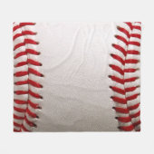 Honkbal en Softbal Rode Steek Fleece Deken (Voorkant (Horizontaal))