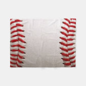 Honkbal en Softbal Rode Steek Fleece Deken (Voorkant (Horizontaal))