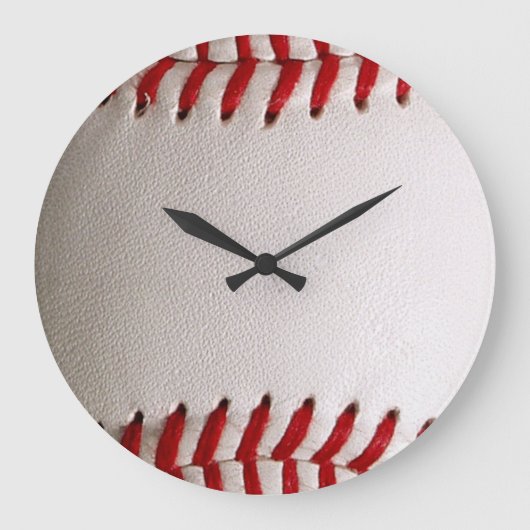 Honkbal en Softbal Rode Steek Grote Klok (Voorkant)