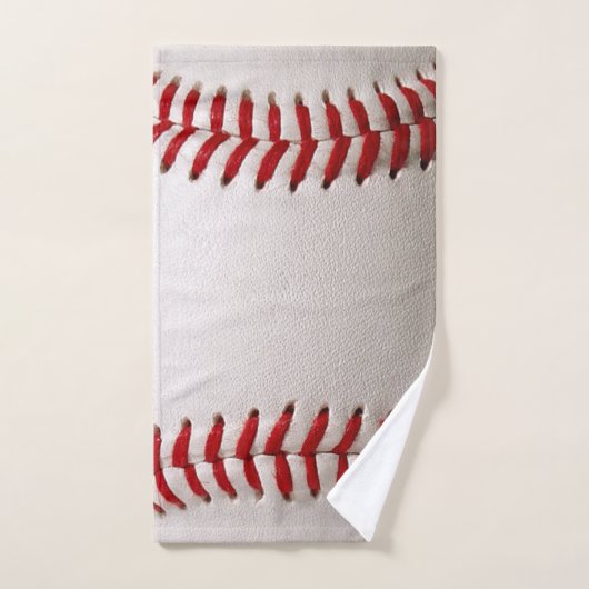 Honkbal en Softbal Rode Steek Handdoek (Handdoek)