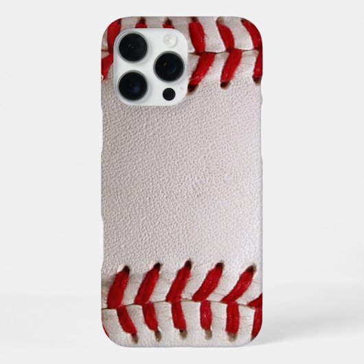 Honkbal en Softbal Rode Steek iPhone Hoesje (Achterkant)