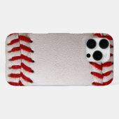 Honkbal en Softbal Rode Steek iPhone Hoesje (Achterkant horizontaal)
