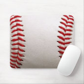 Honkbal en Softbal Rode Steek Muismat (Met muis)