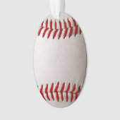 Honkbal en Softbal Rode Steek Ornament (voorkant)