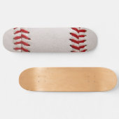 Honkbal en Softbal Rode Steek Persoonlijk Skateboard (Horizontaal)