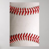 Honkbal en Softbal Rode Steek Poster (Voorkant)