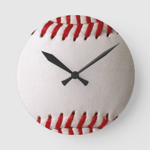 Honkbal en Softbal Rode Steek Ronde Klok