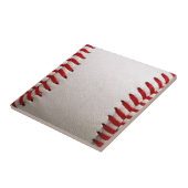 Honkbal en Softbal Rode Steek Tegeltje (Zijkant)